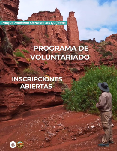 Convocatoria abierta para el voluntariado en el Parque Nacional Sierra de las Quijadas