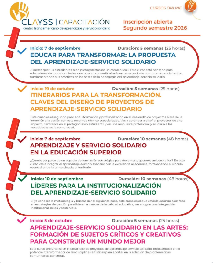 Capacitación en aprendizaje servicio solidario